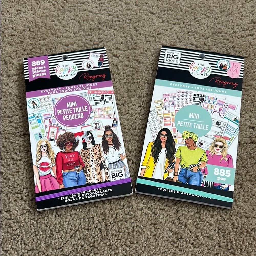 The Happy Planner Rongrong Mini Sticker Set - Fashion and Fun